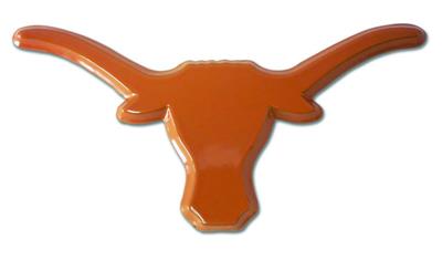 NCAA Texas Longhorns Chrome Automobile Emblem