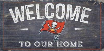 Tampa Bay Buccaneers Welcome To Our Home 12 X 6 Wood Sign New Nfl Plaque 878460049194 Ebay