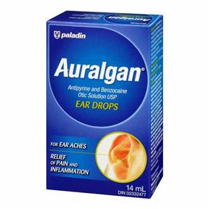PALADIN Auralgan Ear Drops Relief of Ear Aches Pain Inflammation CANADA