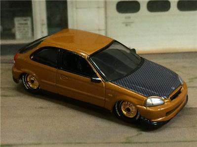 6th Gen 1996 00 Honda Civic Tuner Street Racer 1 64 Scale Le Zz19 Ebay