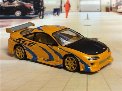 1995 95 Mitsubishi Eclipse Fast & Furious Street Racer 1/64 Scale