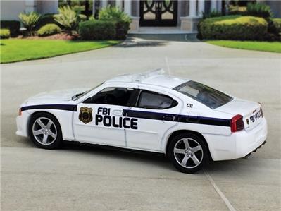 2009 09 Dodge Charger FBI Police Car 1/64 Scale Limited Edition M7
