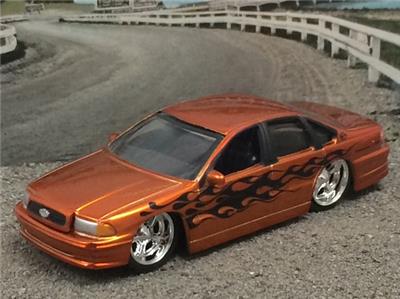 Hot Wheels Black '96 Chevrolet Impala SS Kids Model Diecast