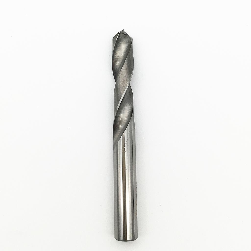KLOT HRC50 Solid Carbide Drill Bit 8.1mm-10mm 2-Flute Stub Straight Shank Twist