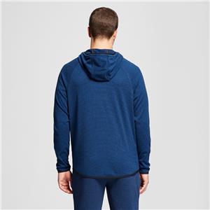 XXL River Blue Heather C9 Champion Men/'s Fleece Stripe Full Zip Sweatshirt