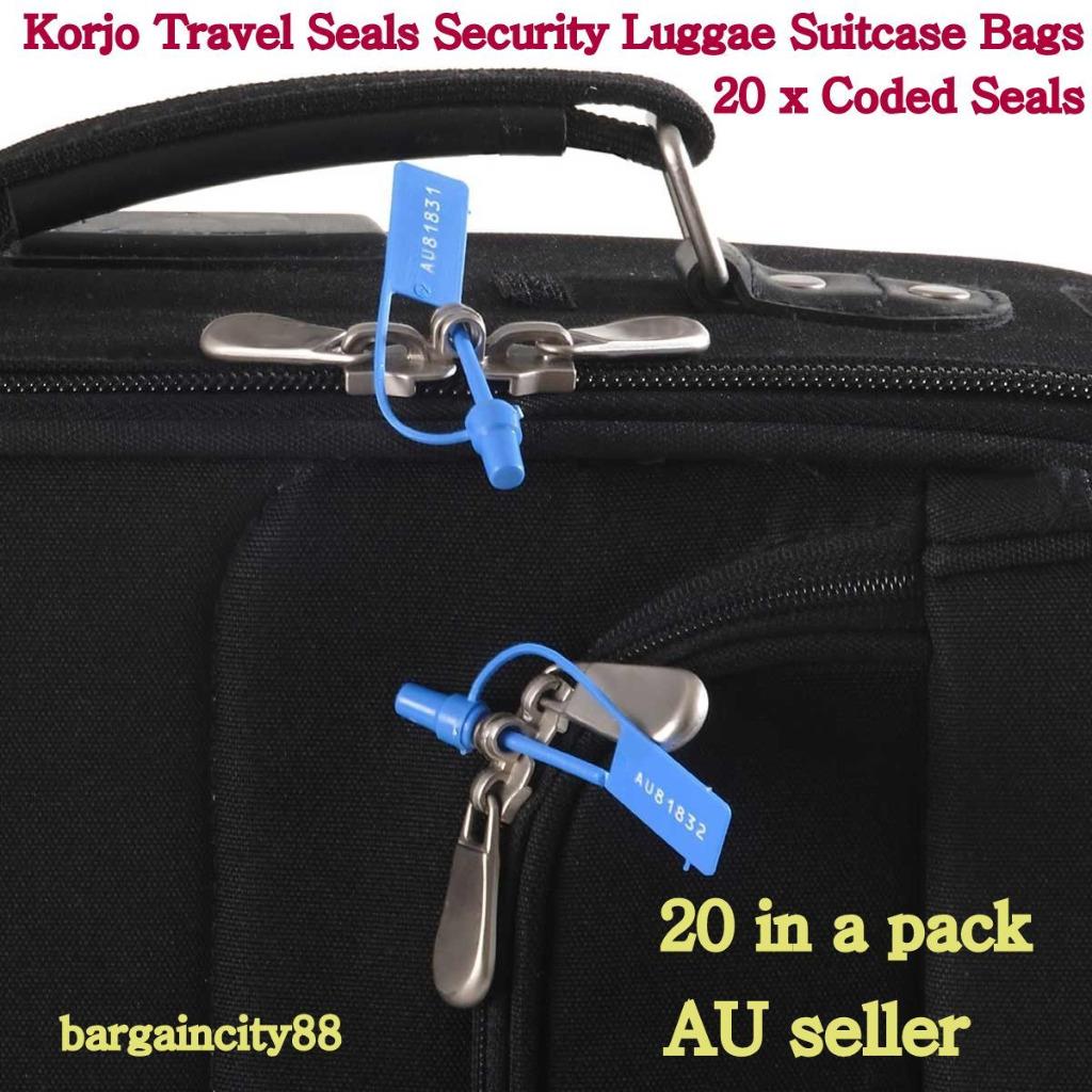 20x Yellow Luggage Lock Tamper Evident Security Seal Luggage Tag,Pack