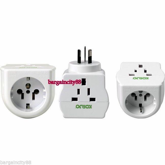 New UK USA EU JAPAN ASIA to AU AC Power Plug Adapter Travel Converter