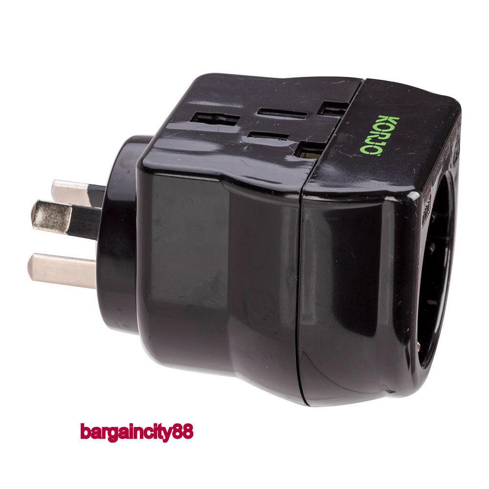 New UK USA EU JAPAN ASIA to AU AC Power Plug Adapter Travel Converter