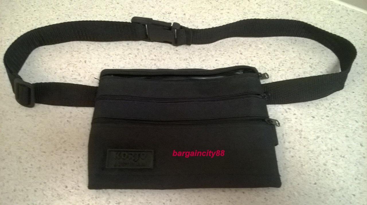 Korjo Belt Bag Waist Money Bag Travel Wallet3 Ample Zippered