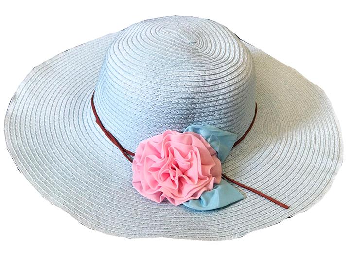 50pcs Ladies Summer Beach Hat Wide Brim Straw Hat Holidays Wholesale Job lot