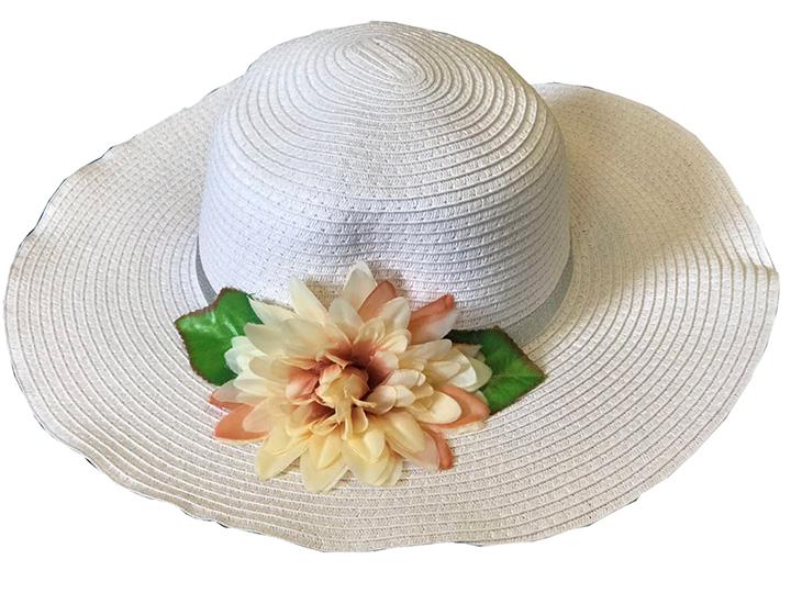 50pcs Ladies Summer Beach Hat Wide Brim Straw Hat Holidays Wholesale Job lot