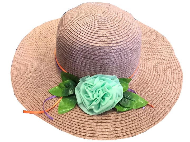 50pcs Ladies Summer Beach Hat Wide Brim Straw Hat Holidays Wholesale Job lot