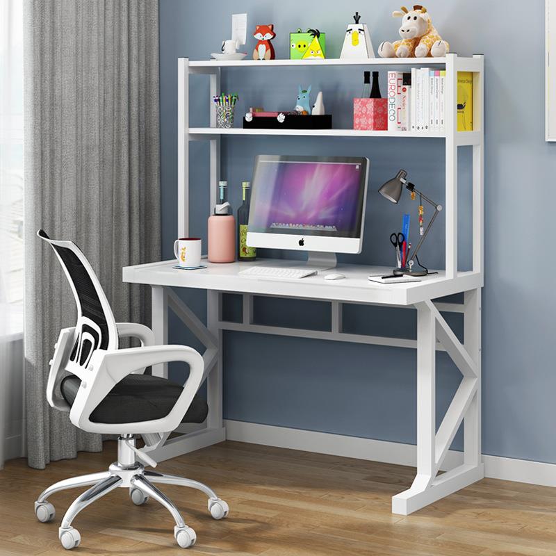 Computer Desk With Book Shelf Home Office Student Work Study Display White Ebay