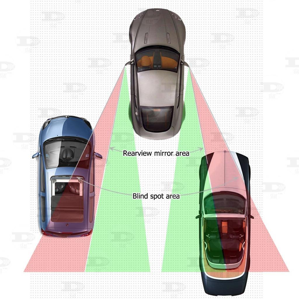 4Pcs Cars Blind Spot Mirror Heart Shaped Car Side Mirror Car Accessories Adjustabe Angle Removable Wide Angle Convex RearView Mirror