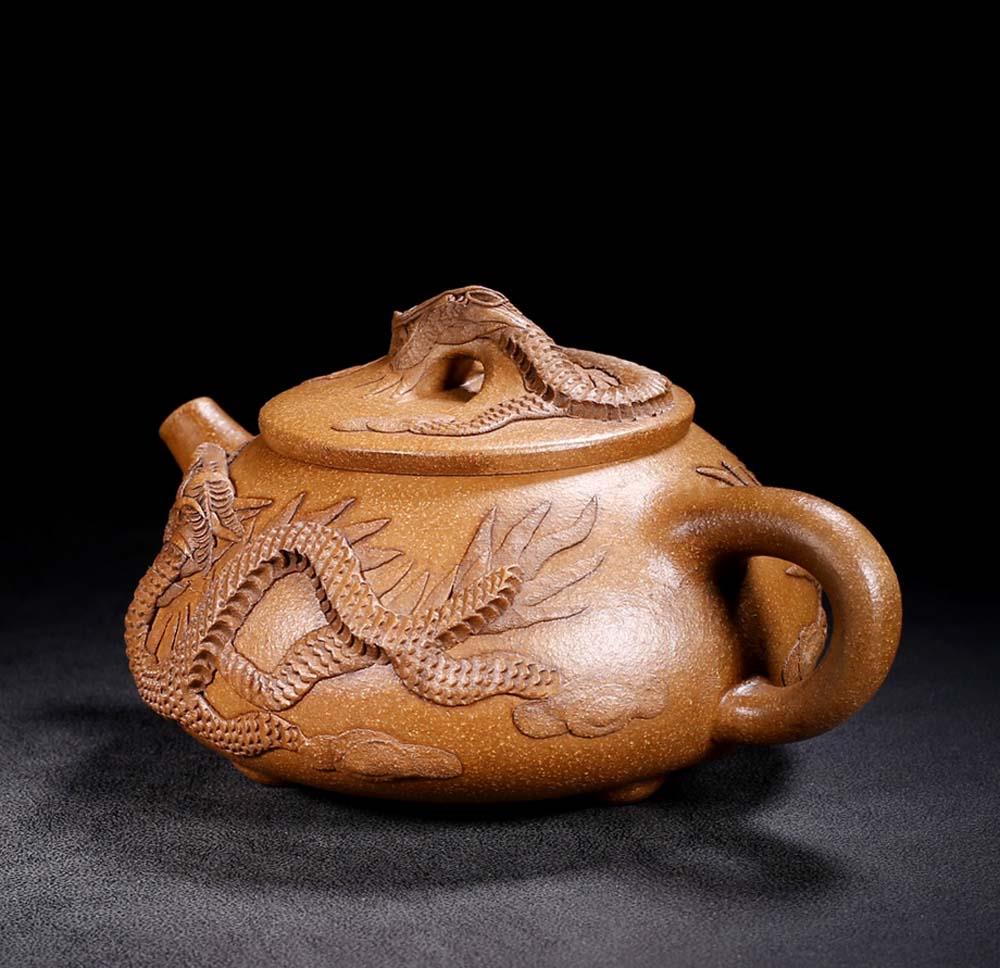 Gu Jingzhou Signed Old Chinese Handmade Yixing Zisha Teapot w