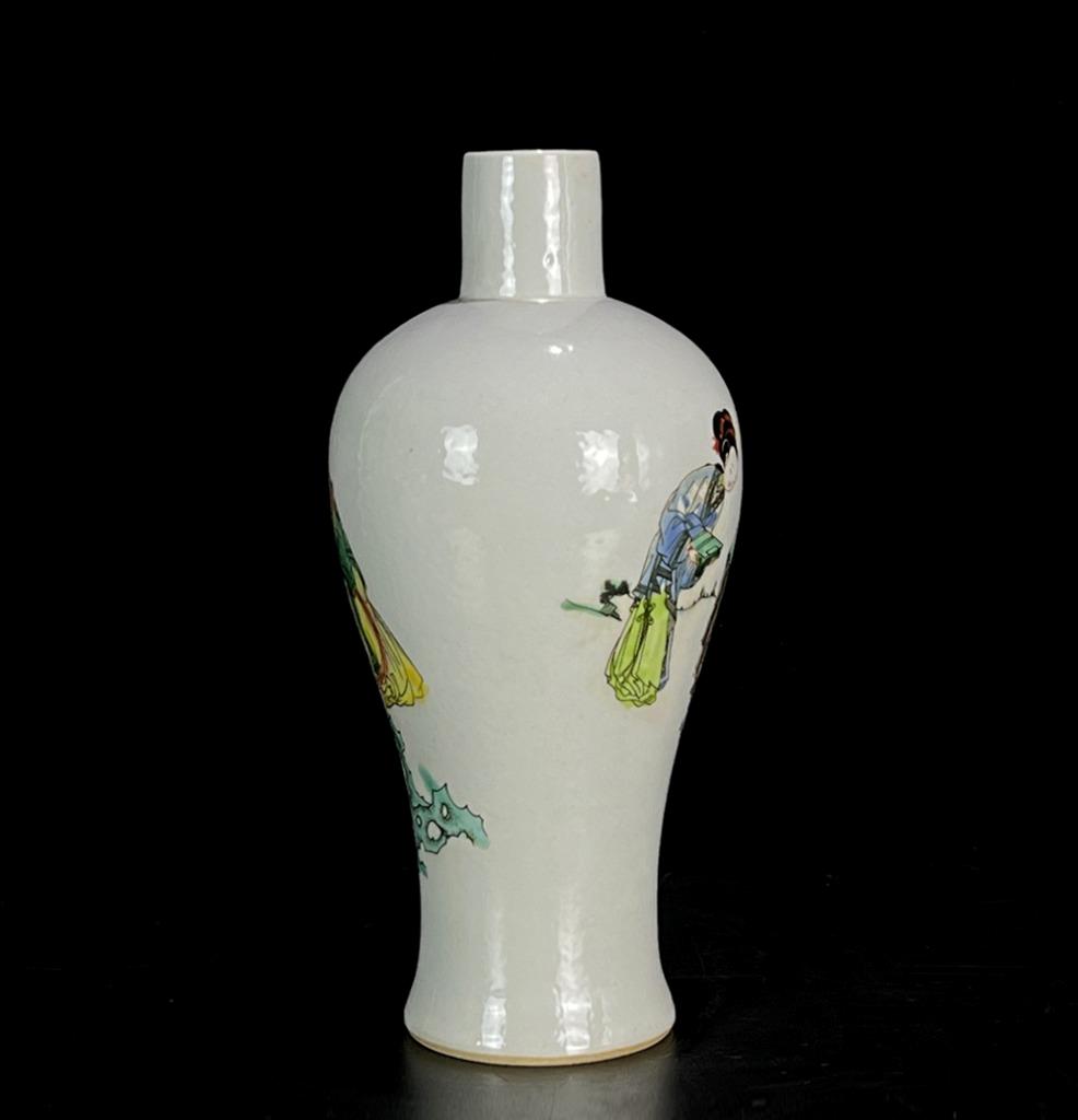 ローズファミリー Pair Kangxi Signed Pair Old Chinese Famille Rose Vase W