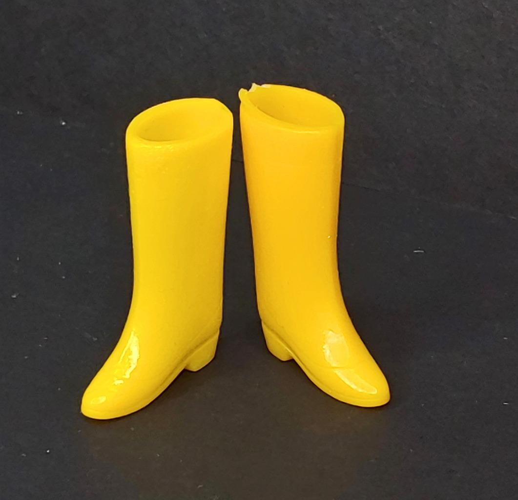 Vintage Barbie Twiggy FRANCIE - SNAKE CHARMER #1245 YELLOW RUBBER BOOTS ...