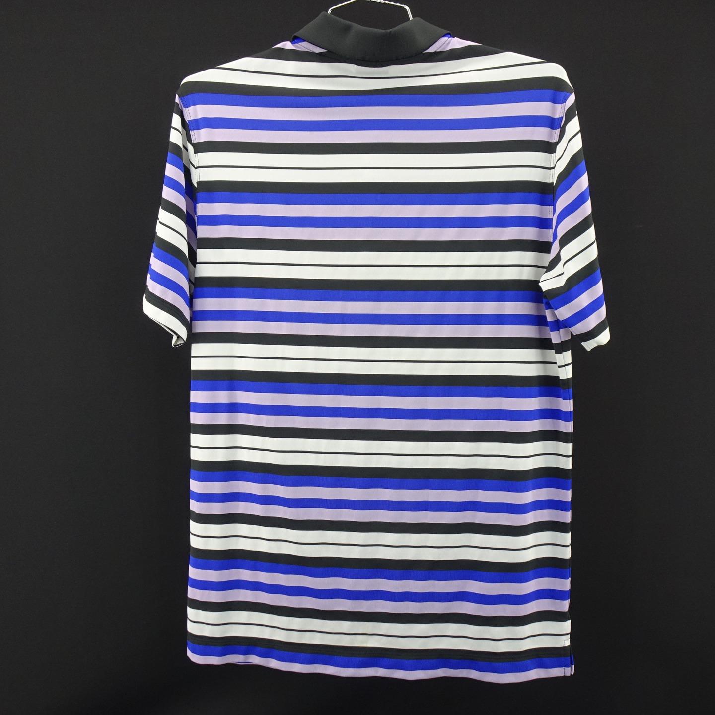 Mens Nike Golf Dri Fit Performance Striped Casual Golf Polo Shirt Size Medum M eBay