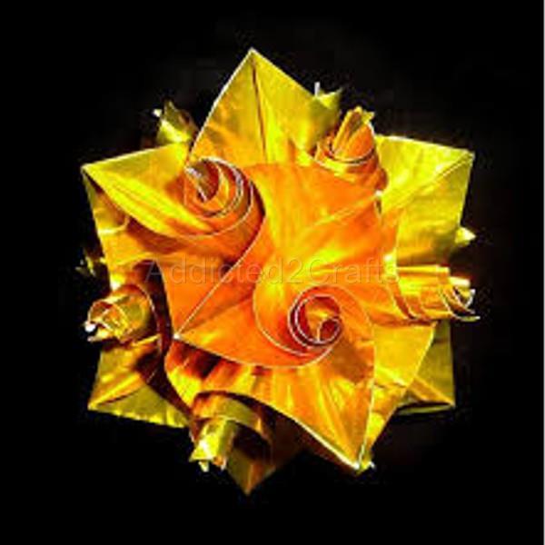 10 colours Metallic Gold Foil JAPANESE ORIGAMI PAPER Chiyogami Fold