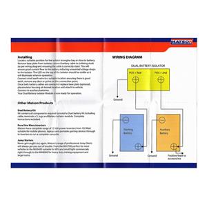 Vsr 12 Volt 140 Amp With Override Switch Matson Dual Battery