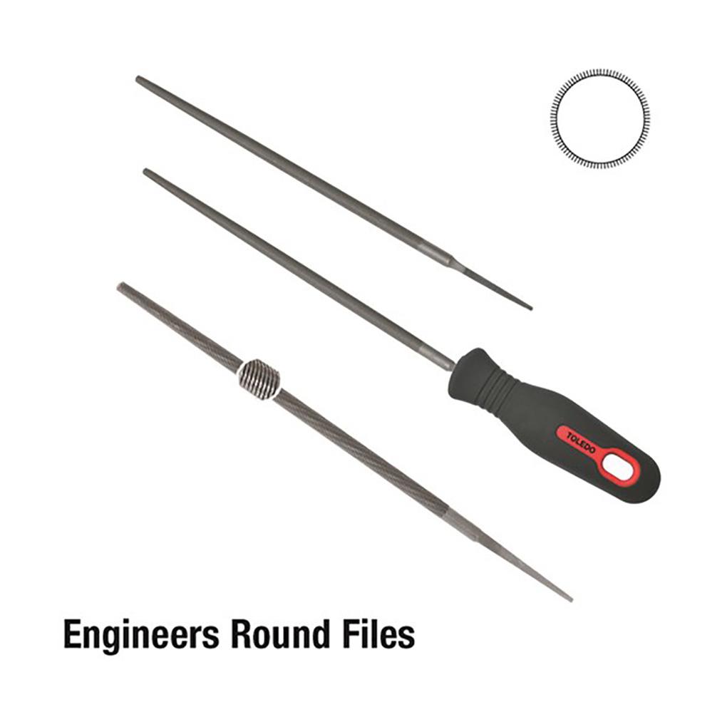 Round File Smooth - 250mm Toledo 10RD03CD Cut: Second Cut Diameter: 9mm ...