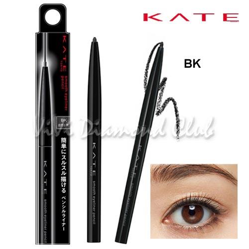Kanebo KATE Smooth Eyeliner Pencil 2.0mm Tip BK NATURAL SOFT BLACK 0.1g