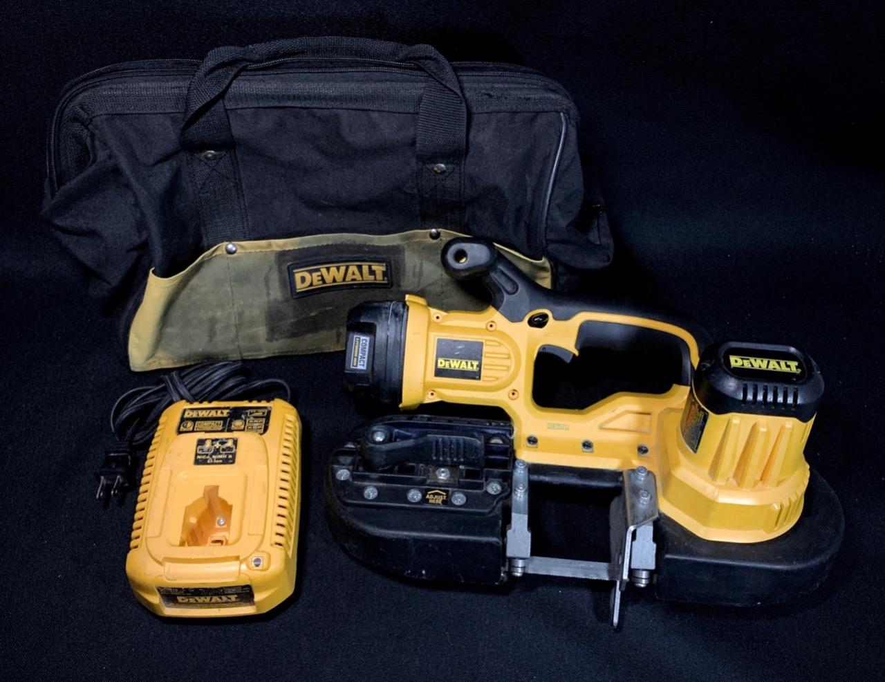 DEWALT DCS370L 18V Cordless Band Saw Kit With Battery And Charger