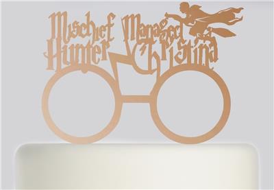 Harry Potter Wedding Glasses Personalised Cake topper Acrylic Glitter cake 231 Harry Potter Wedding Glasses Personalised Cake topper Acrylic Glitter cake 231