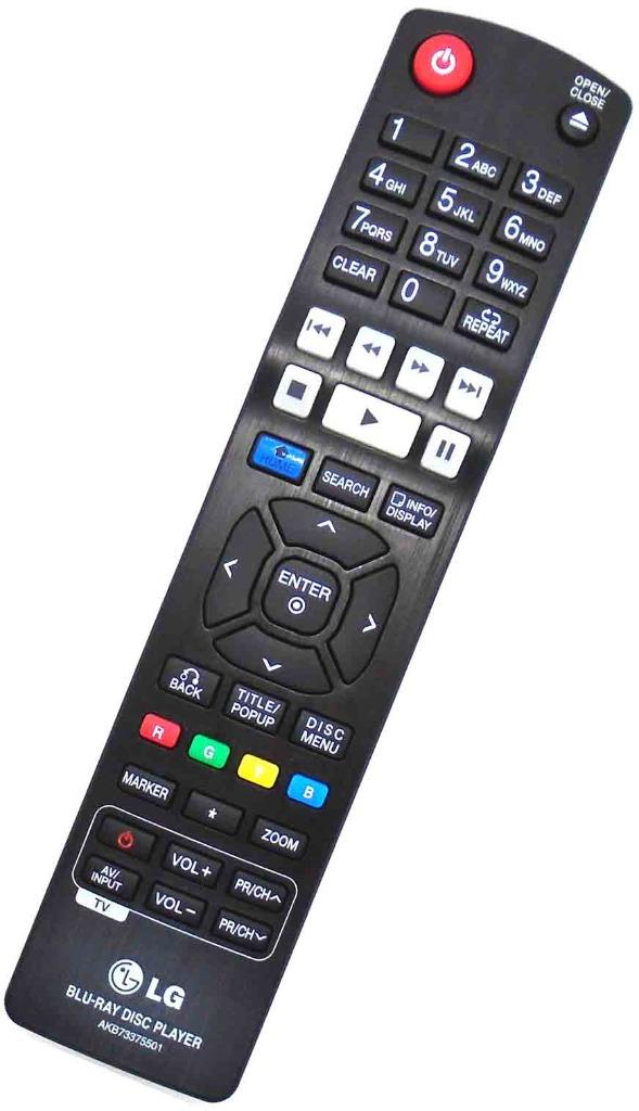 Genuine LG AKB73375501 Bluray Player Remote For BD660 7435417085099 eBay