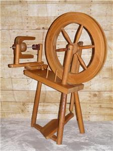 Vintage Westbury Large Beechwood Saxony Spinning Wheel - Single