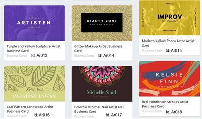 100 artist business cards custom one sided multi color printing free artist business cards