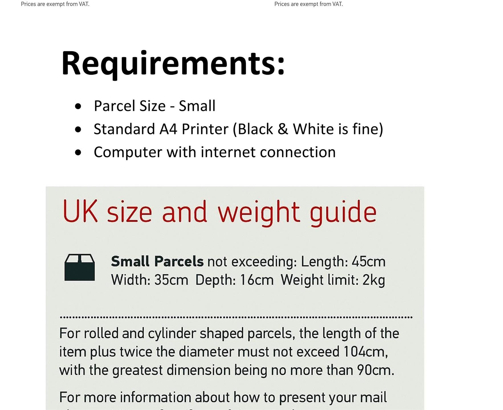 Cheap Prepaid Delivery Labels | Royal Mail Standard 1st/2nd Class Small Parcel | eBay