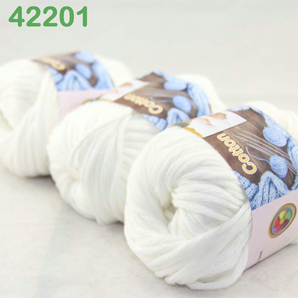 Sale New Yarn Soft Worsted Cotton Chunky Shawl Scarf Hand Knitting 6x50gr 244