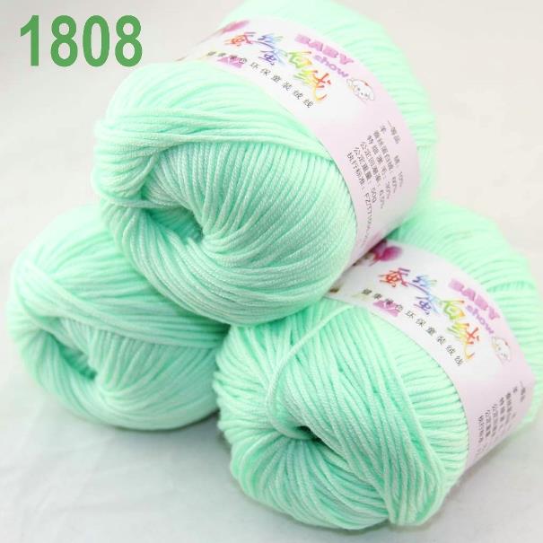 1skeinx50g Baby Cashmere Silk Wool Children hand knitting Yarn 1827 Teal