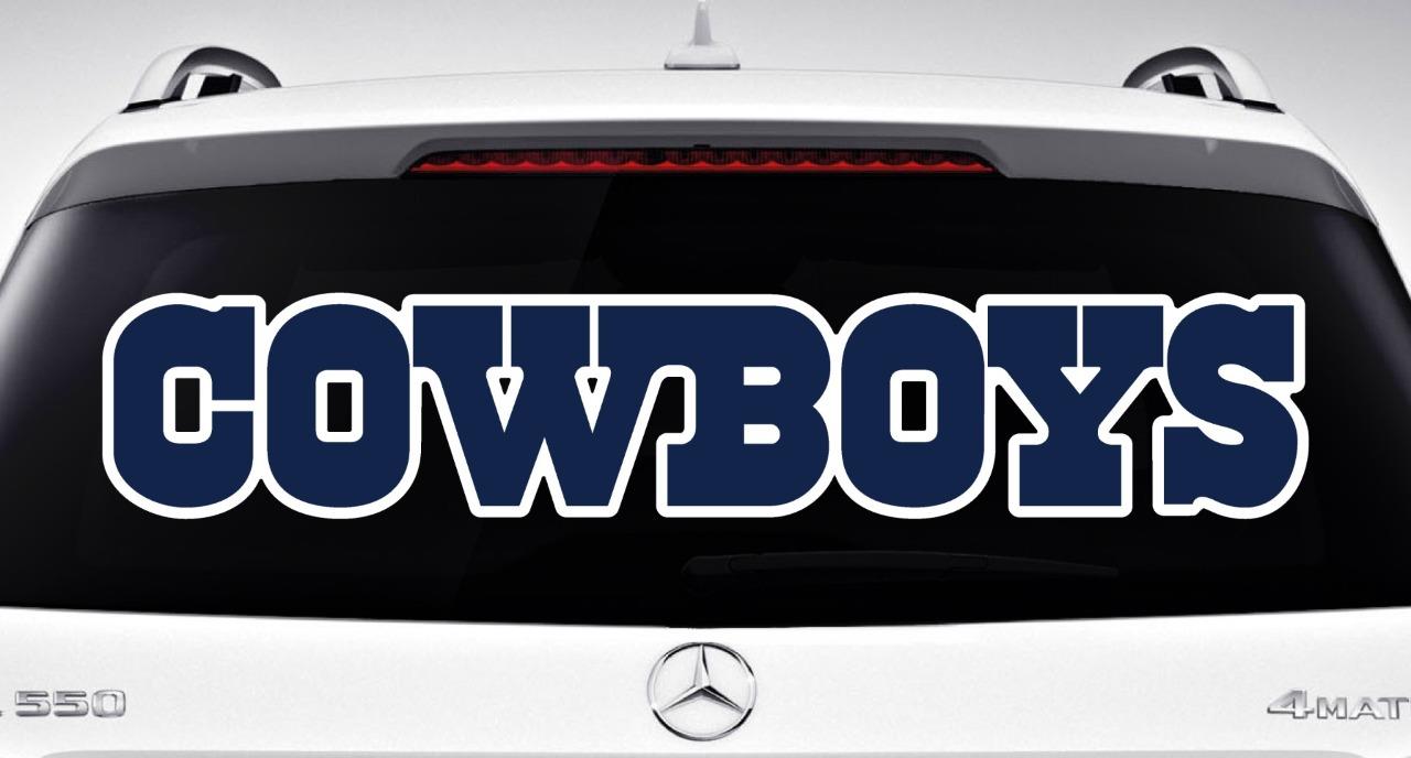DALLAS COWBOYS Decal Car/Truck Window Graphics Vinyl STICKER