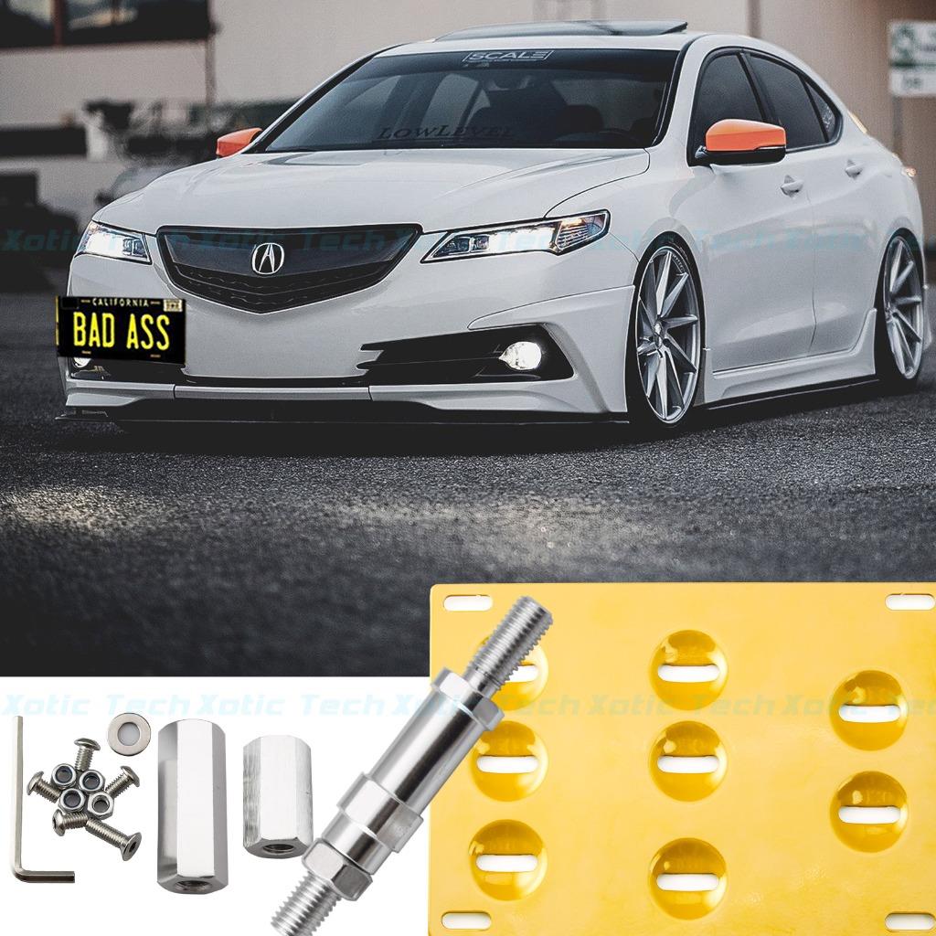 Gold Front Bumper Tow Hook License Plate Mount Bracket For Honda S2000