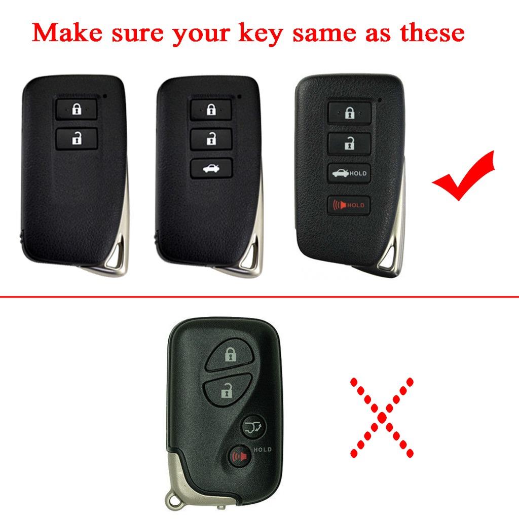 Black TPU Remote Key Cover Protection FOB For Lexus IS300 LS570 RX350