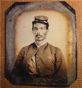 Details about   civil war African American Union Soldier  tintype C697RP 