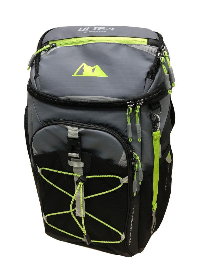 ULTRA By Arctic Zone 24 Cans + Ice Backpack Cooler Bag ...