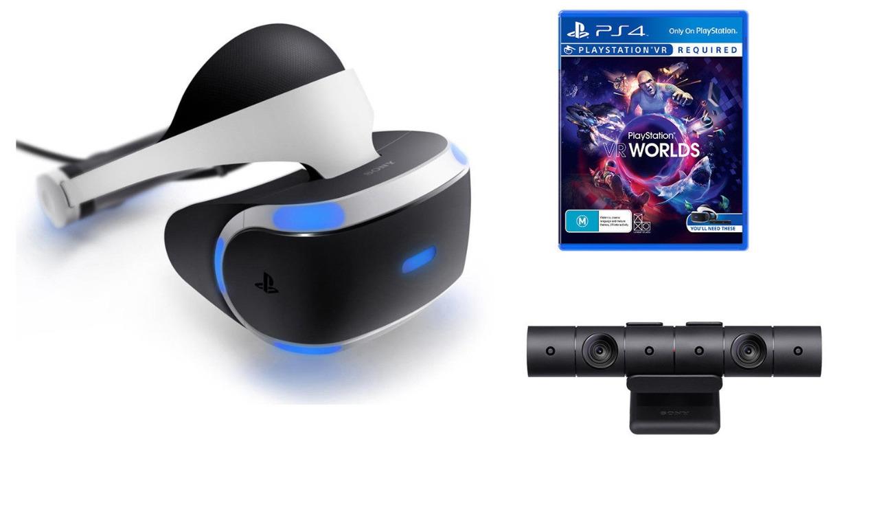 Sony PlayStation VR Headset PS4 Version 2 Camera VR Worlds Bundle sony-playstation-vr-headset-ps4-version-2-camera-vr-worlds-bundle