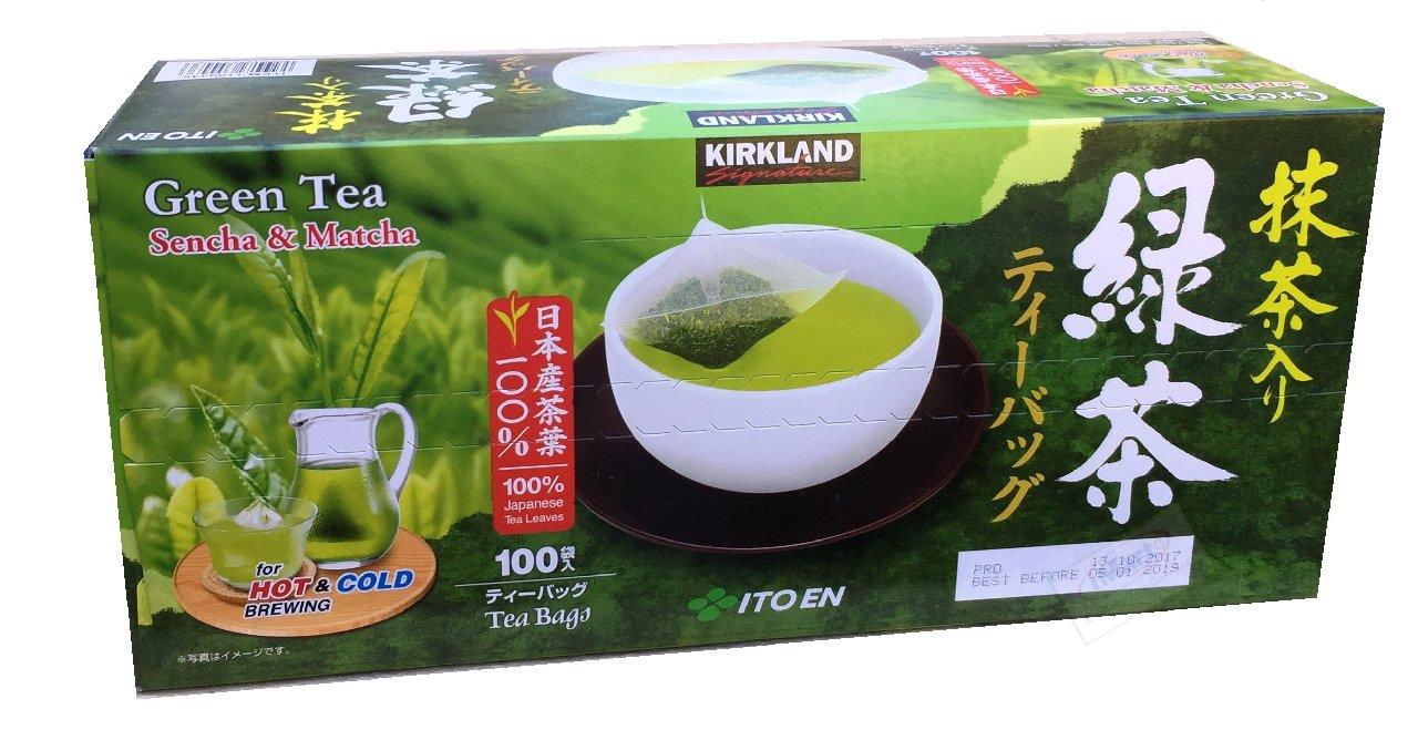 KIRKLAND Japanese Sencha and Matcha Green Tea Bags 100 Made in Japan