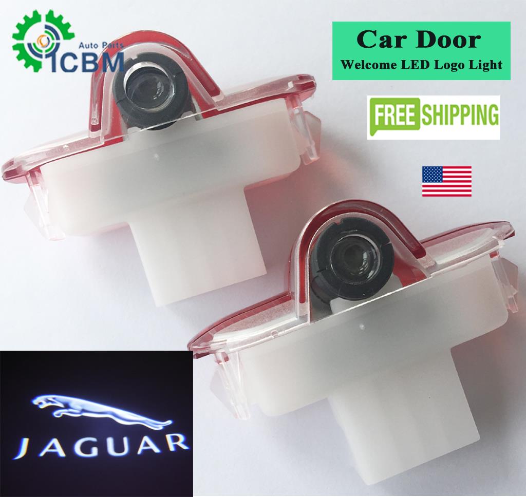 2x Led Door Light Projector Logo Hd 3d For Jaguar Xj Xjl X351 X Type Plate