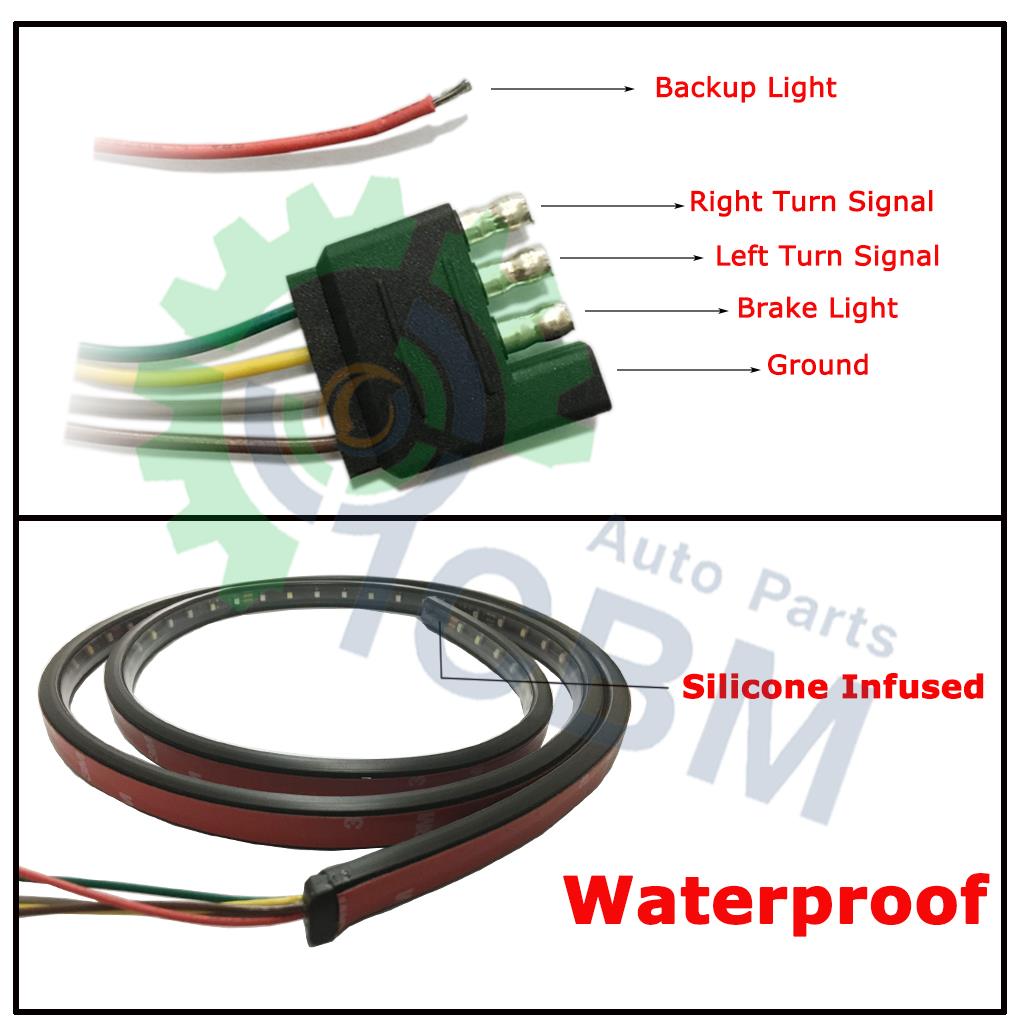 49 U0026quot Tail Gate Led Running Brake Reverse Turn Signal Light