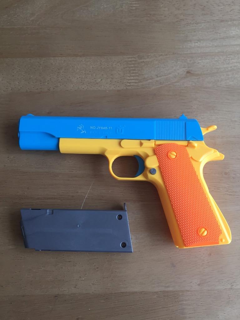 Toy gun M1911 Colt 45 Prop Pistol Costume Toy Gun Rifle Magazine Slide