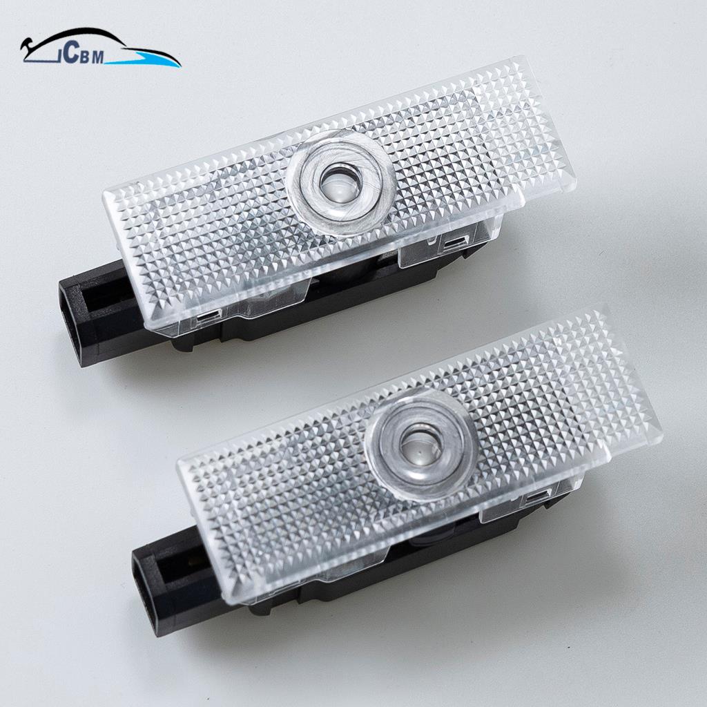 Details About Led Door Projector Lights For Dodge Challenger Srt Hellcat Demon Logo Pure White