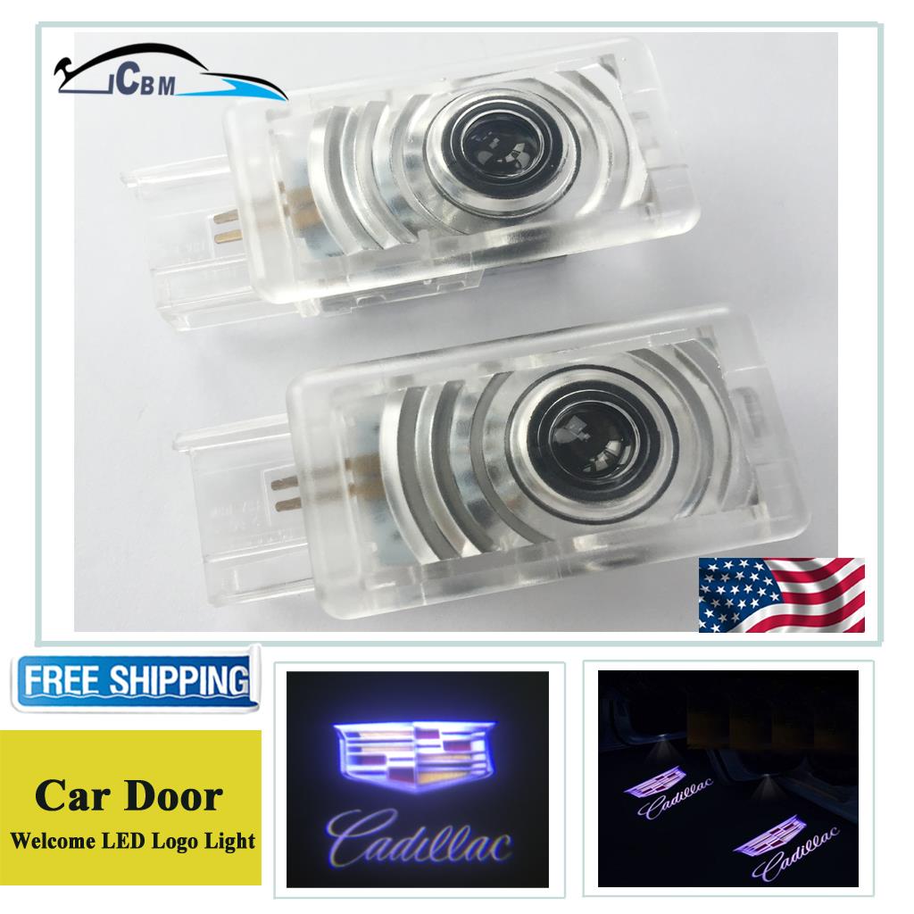 New Logo Led Cree Cadillac Welcome Shadow Light For