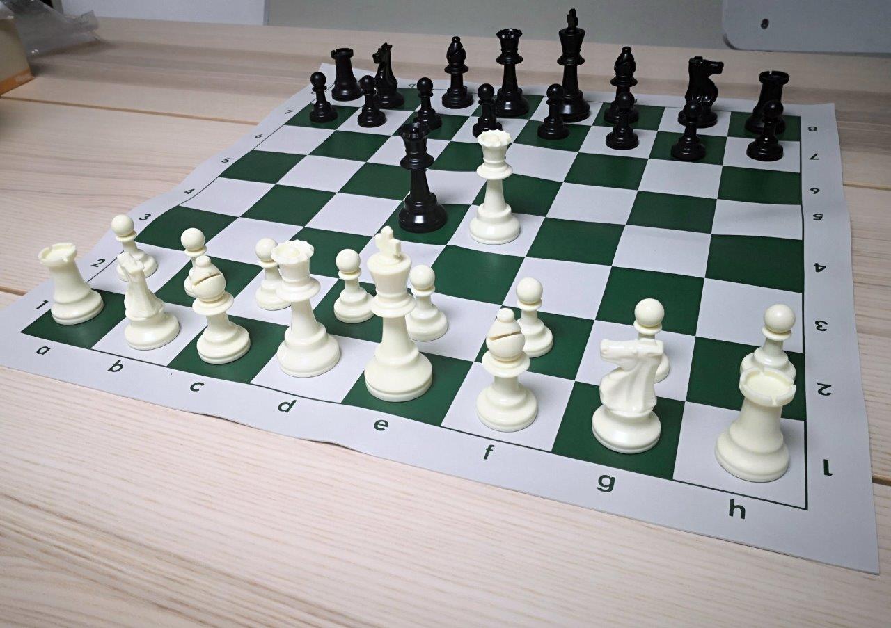Professional Tournament Chess Set 51x51cm Greenwhite Board FIDE