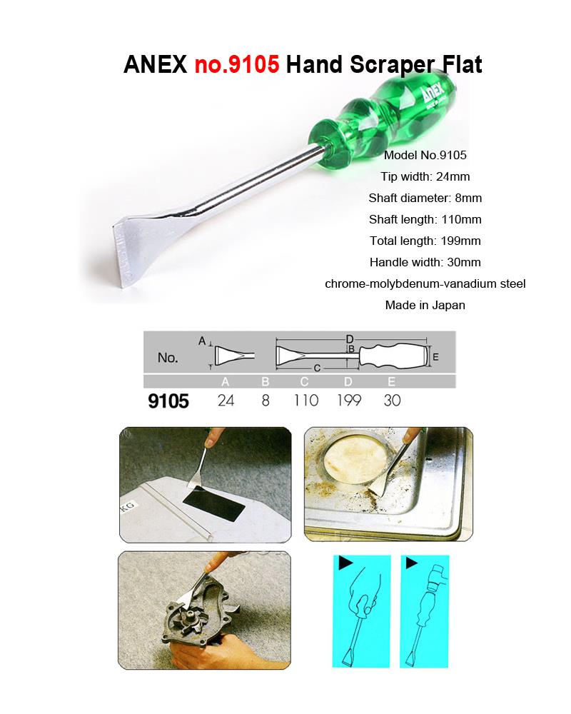 Japanese Hand Scraper Flat ANEX NO.9105 4962485331252 eBay
