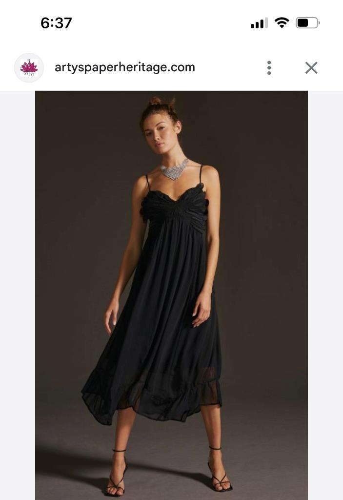 knee length dresses for ladies Z Supply Beachside Midi Dress In Black main image 1