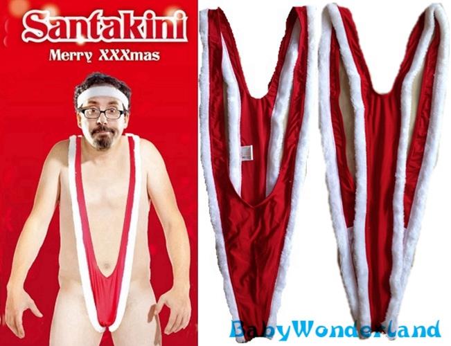 christmas man thong